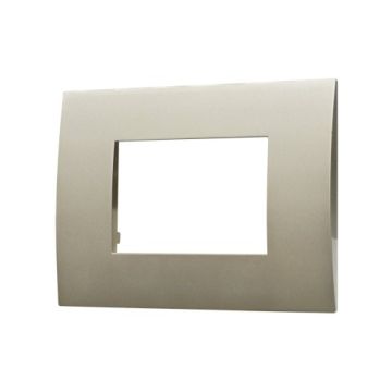 ETTROIT Plastic Plate Venus Series 3P Titanium Color Compatible With Vimar Arke VA83308
