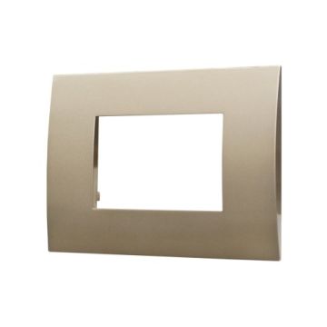 ETTROIT Plastic Plate Venus Series 3P Bronze Color Compatible With Vimar Arke VA83310