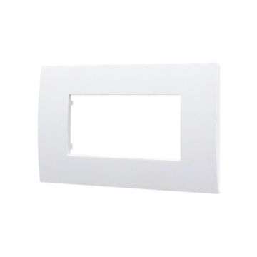 ETTROIT Plastic Plate Venus Series 4P White Color Compatible With Vimar Arke VA83401