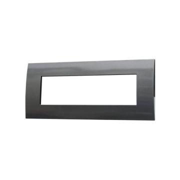 ETTROIT Plastic Plate 7P Dark Steel Color Compatible With Vimar Arke - VA83707