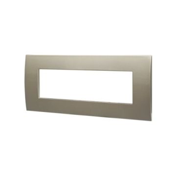 ETTROIT Plastic Plate 7P Titanium Color Venus Series Compatible With Vimar Arke - VA83708