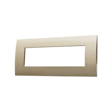 Ettroit VA83710 Venus series plate, 7 modules, plastic, bronze, compatible with Vimar Arkè series