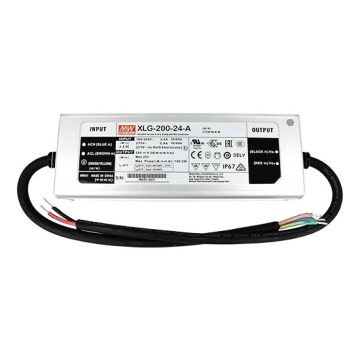 MeanWell XLG-200-24-A AC/DC LED driver transformer 200w 24V 8.3A 100-305V adjustable built-in potentiometer PFC function Waterproof IP67