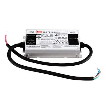 MeanWell XLG-75-12-A AC/DC LED driver transformer 60w 12V 5A 100-305V adjustable built-in potentiometer PFC function Waterproof IP67