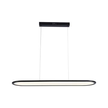 V-TAC VT-7821 LED chandelier 24W oval suspended ceiling light 80*100cm modern design black color light 4000K - 10045