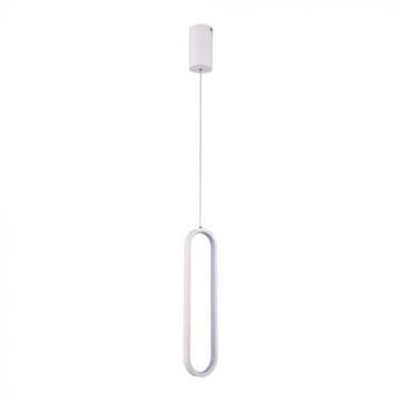 V-TAC VT-7829 13W oval LED pendant chandelier with modern design 10*70*153cm White color 4000K - 10091