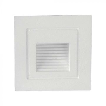 V-TAC 3W LED Step Light Square Recessed Mount White 3000K IP65