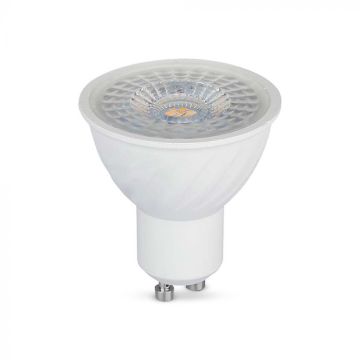 V-TAC LED Spotlight Bulb GU10 6W 110° Dimmable with Transparent Cover Light 3000K - 211981