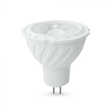 V-TAC LED Spotlight Bulb GU5.3 (MR16) 6W 12V 110° with Transparent Cover Light 4000K - 212051