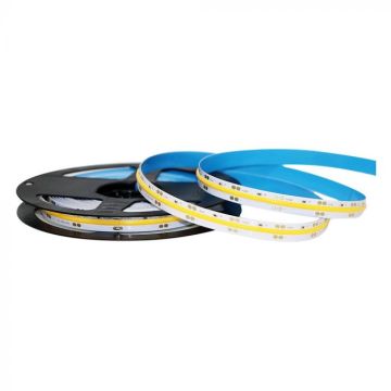 V-TAC LED COB LED Strip 5mt 24V 960Lm/m light 3000K IP20 10W/m 10mm - 212667