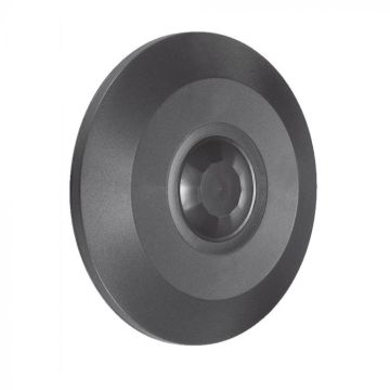 V-TAC 360° Flush Mount Flat PIR Detection Sensor Ceiling Mount (Max. 1000W) Black Color - 23677