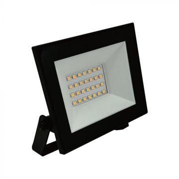 v-tac 20W Slim LED Floodlight IP65 4000K Black – E-Series (1510 lm) with Integrated Driver - 23984