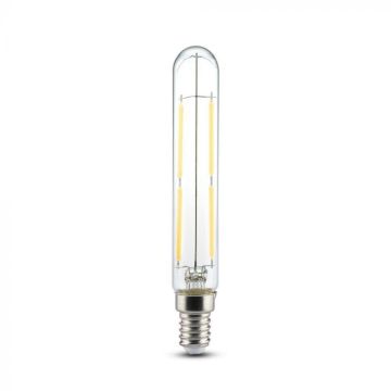 V-TAC VT-2204 LED tubular bulb 4W E14 T20 vintage effect filament in transparent glass light 3000K - 212701
