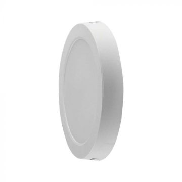V-TAC VT-60012 Mini round LED panel 12W surface mount panel 100lm/w natural white light 4000K - 7874