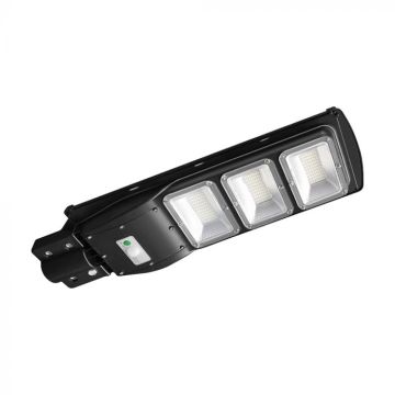 V‑TAC 12W Solar LED Street Light with Panel, Remote Control, Radar Sensor, LiFePO4 Battery, 6000K Light, IP65 – 95534