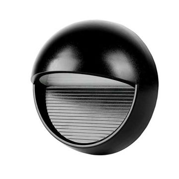 V-TAC VT-1182 3W Steplight LED day white 4000K round black body IP65 - SKU 1405
