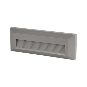 V-TAC VT-1162 3W 110LM/W SMD led wall sconce spotlight gray color rectangular IP65 warm white light 3000k sku 211331