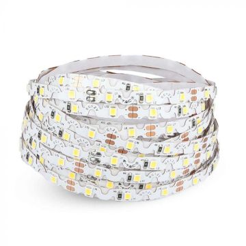 V-TAC VT-2835-S SMD2835 modelling zig zag led strip 12V 5mt 60led/mt 5W/m warm white 3000K IP20 8mm - SKU 212559