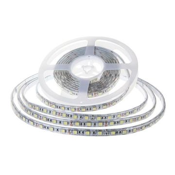 V-TAC VT-2835 Strip 7.5W/mt 120led/mt 24V SMD2835 10Mt natural white 4000K waterproof IP65 - SKU 212626