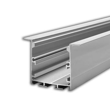 V-TAC Aluminum Profile in White Color 2Mt for recessed LED Strip sku 2871