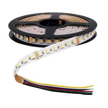 V-TAC VT-5050 24V strip led SMD5050 color change 3IN1+RGB multicolor 5M 24W/M 60LED/M 70LM/W Waterproof IP65 - SKU 2896