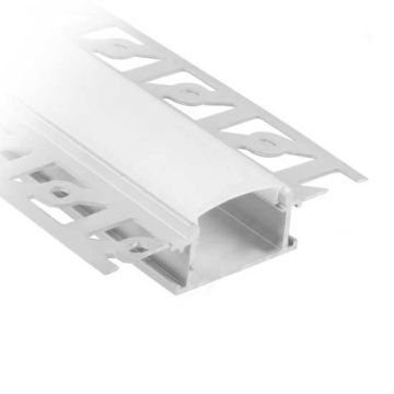 V-TAC VT-8101 Aluminum Profile Milky Cover 2MT - sku 3359