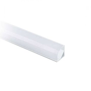 V-TAC Aluminum corner profile white color satin cover 2m for LED strip 2000 x 15.8mm - sku 3369