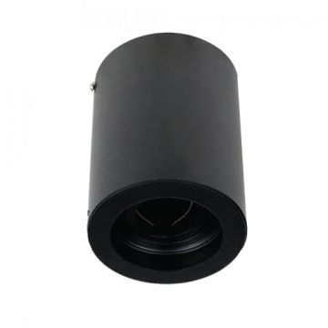 V-TAC VT-796 GU10 Fitting surface mounting round Black orientable for GU10/GU5.3 spot lamps IP20 VT-796 - SKU 3628