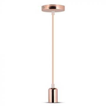 V-TAC VT-7448 Led chandelier E27 Rose gold mirror chrome aluminum lamp holder Vintage sku 3777