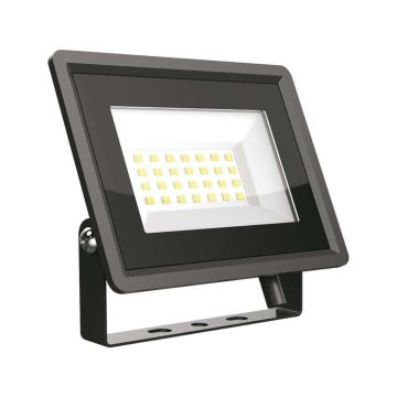 V-TAC VT-4924-B Slim LED spotlight 20W 100° 1600LM IP65 SMD F-series with integrated IC driver black color 6400k - 6739