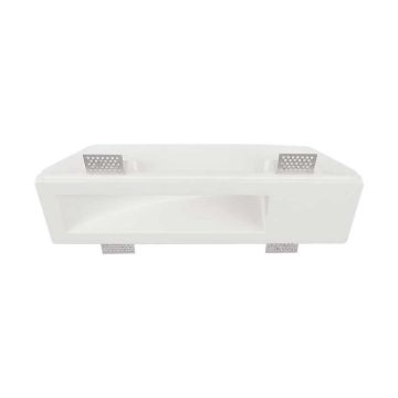 V-TAC VT-11010 plaster led spotlight recessed square GU10 white color recessed light cut sku 6774