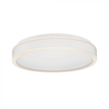V-TAC VT-7757 LED ceiling light 38W triac dimmable 400x62mm surface mounting round white color 4000K - 6909