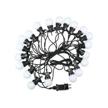 V-TAC VT-71020 0,5W bulb led string light cold white 6000K connectable PIN 10M with bulb eu plug - sku 7440