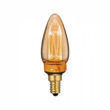 V-Tac VT-2152 2W LED ART bulb candle Amber glass filament E14 1800K - 7472