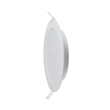 V-TAC VT-61012 Mini panel led 12W round recessed mounting panel 110lm/w natural white light 4000K - 7862