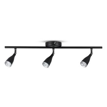 V-TAC VT-813 13.5W led wall light lamp triple head black body rotatable warm white 4000K IP20 - SKU 8271