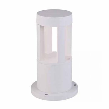 V-TAC VT-830 10W Led garden ground light lamp white body IP65 25cm cold white 6400K - SKU 8318