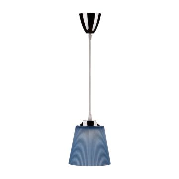 V-TAC VT-1036 7W LED lamp pendant light day white 4000K Chrome Body blue Shade Ф150mm IP20 - sku 8506