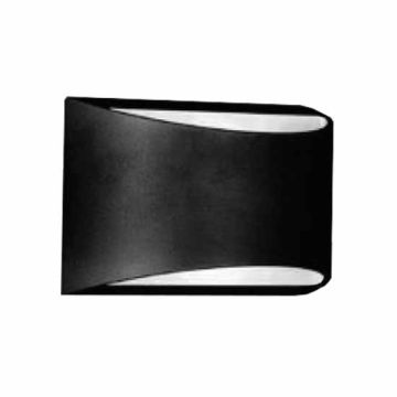 V-TAC VT-815 10W LED COB x 2pcs wall light up/down day white 4000K aluminium sand black body IP54 - SKU 8684