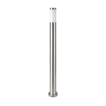 V-TAC VT-838 ground fixing Wall bollard lamp 110cm with stainless steel satin nickel body IP44 holder 1xE27 - sku 8962