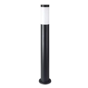 V-TAC VT-838 ground fixing Wall bollard lamp 80cm with stainless steel black body IP44 holder 1xE27 - sku 8578