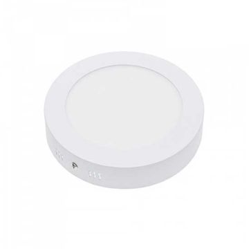 12w led panel surface round warm white 2700k + driver