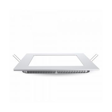 6W LED Panel Downlight Square + Driver - Mod. VT-607 SQ SKU 4863 - Warm White 3000K
