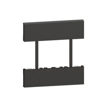 Covers BTicino LIving Now for european/american sockets 3 modules - black KG52