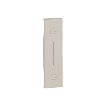 Cover BTicino Living Now in/out symbol for flush-mounted wireless scenario control 1 module - sable KM40