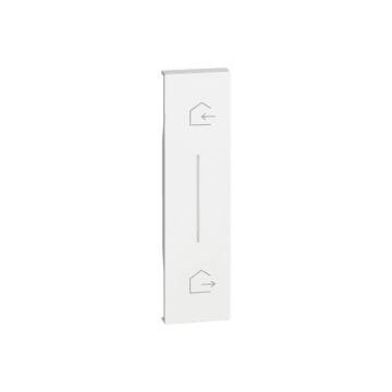 Cover BTicino Living Now in/out symbol for flush-mounted wireless scenario control 1 module - white KW40
