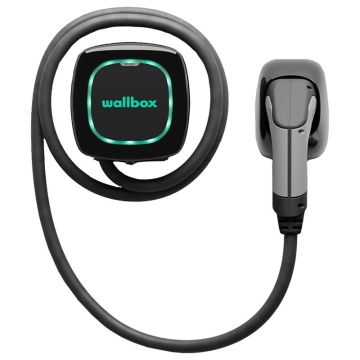 Wallbox Electric car charger Pulsar Plus station 7.4 kW, Type 2 connector with 5 meter cable. Bluetooth and Wi-Fi connectivity