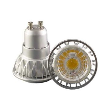 Led spotlight gu10 7w 220v cob 350lm cold white 6000K