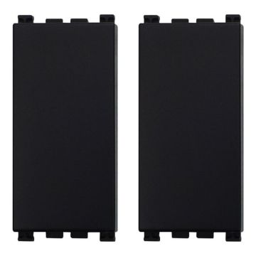 ETTROIT fake key cover pole black color compatible Vimar Arke (set of 2) - VA0100