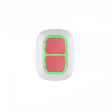 Ajax DoubleButton Jeweller Wireless Security Button, White 38103.79.WH1